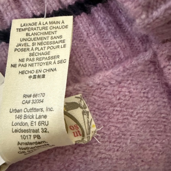 Free People All Star Stripe Poncho Knit Sweater Vest Black Stripes One Size - Picture 6 of 6